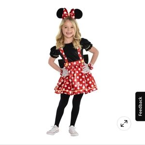 COSTUME & ACCESSORIES Minnie Mouse Costume 3T With Gloves & Socks